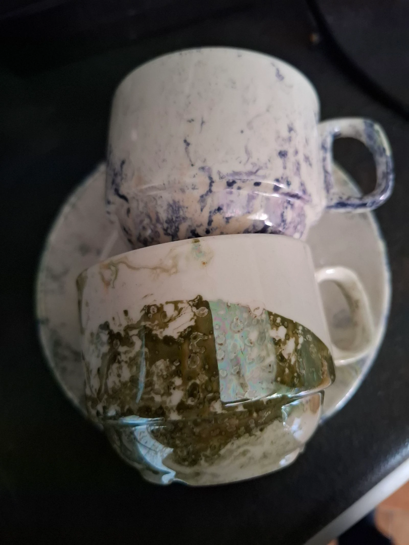 4 tasses à café avec soucoupes – photo 4